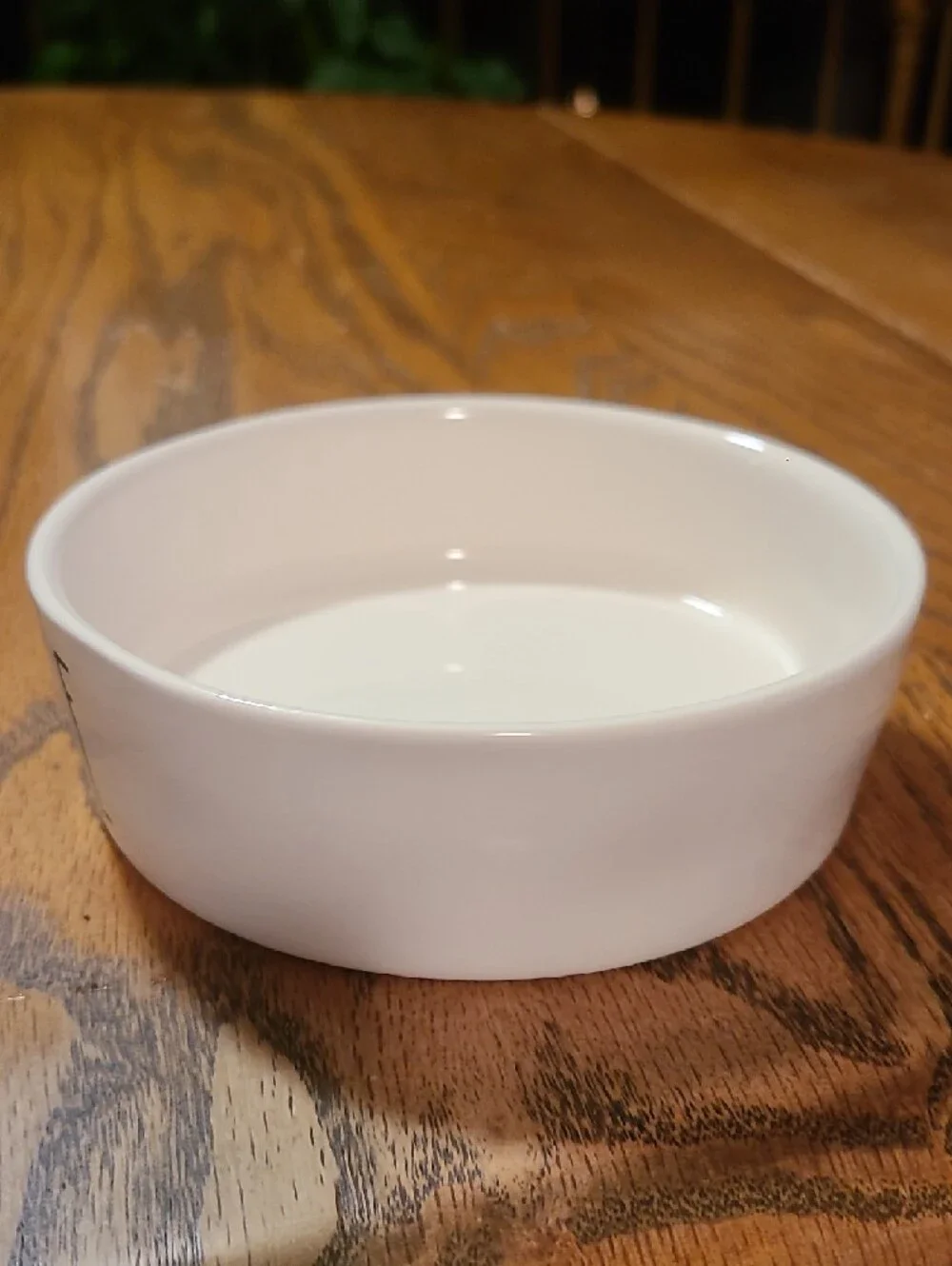 White Ceramic 'FEED ME' Pet Bowl